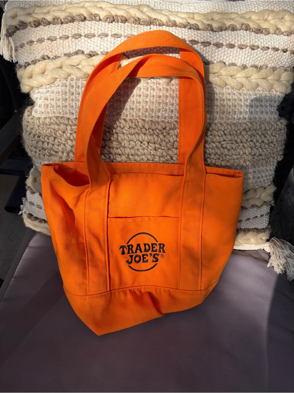 Trader Joes mini canvas tote - - Picture 5 of 7